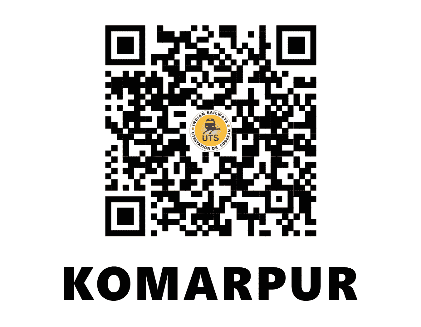 UTS QR Code for KOMARPUR - KMPR - ER (WEST BENGAL)